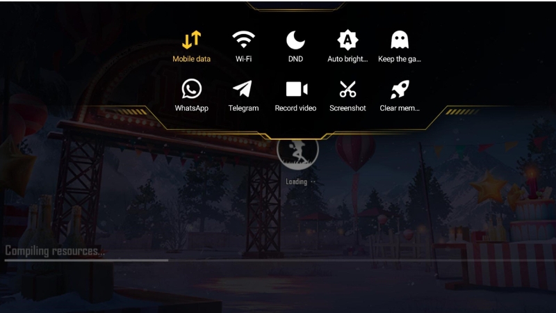 Bảng công cụ nổi Game Turbo: quay màn hình, chụp ảnh, dọn RAM