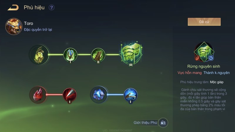 Gợi ý bộ phù hiệu Toro Liên Quân