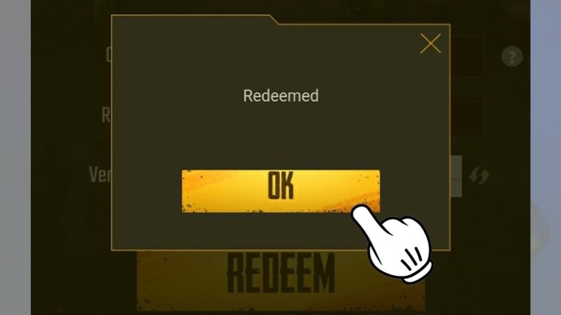 Nhấn OK để đổi quà