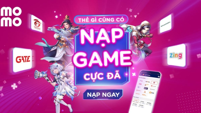 Nạp kim cương bằng Momo