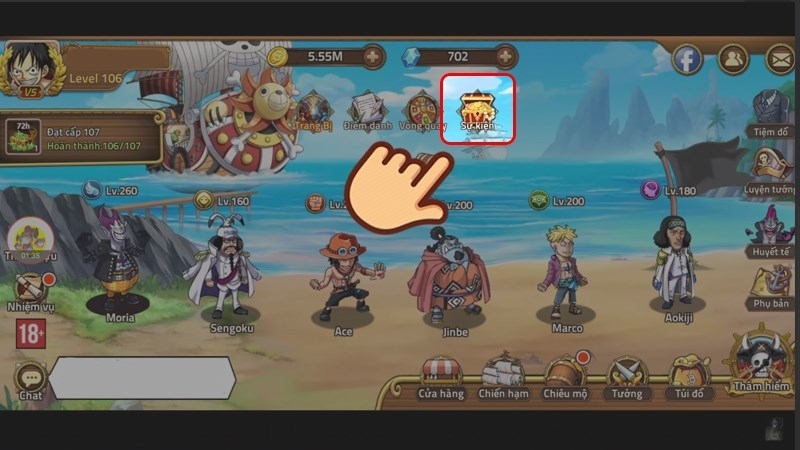 Vào mục Sự kiện