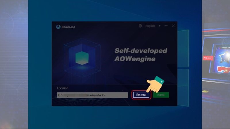 Thực hiện bấm Brower để chọn thư mục mới