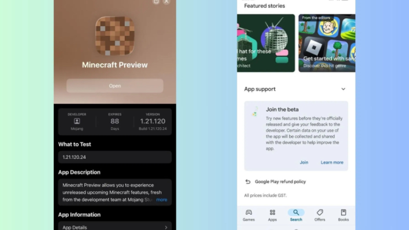 Cập nhật Minecraft Bedrock 1.21.130.27 bản beta và preview mới nhất cho mobile