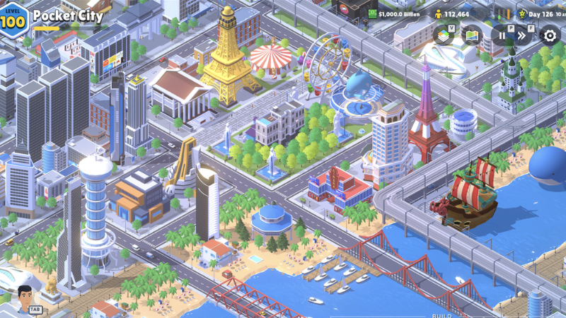 Pocket City 2 cho phép bạn tự tay quy hoạch và điều hành thành phố