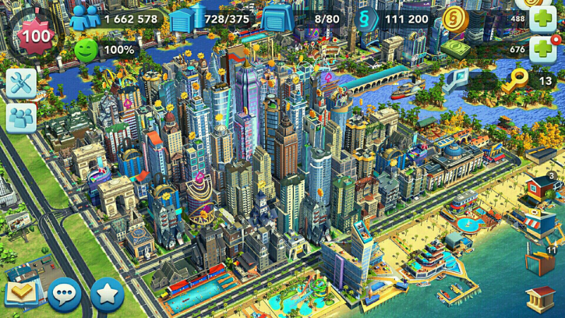 SimCity BuildIt cho bạn phát triển đô thị chi tiết từ giao thông đến dân cư