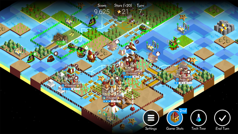 The Battle of Polytopia giúp bạn mở rộng lãnh thổ và chiến lược thông minh