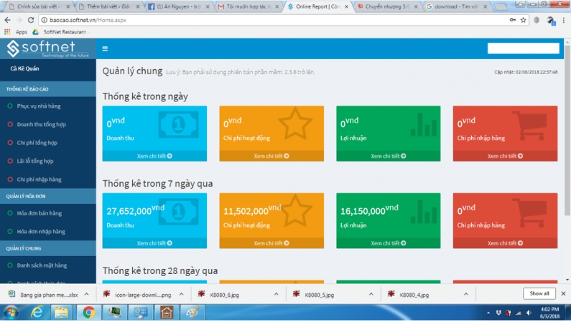 Phần mềm SoftNet Restaurant