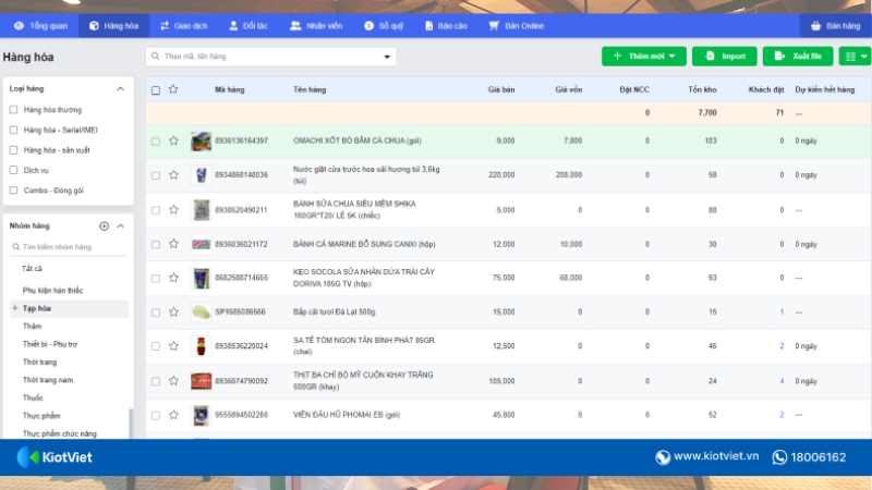 Phần mềm KiotViet