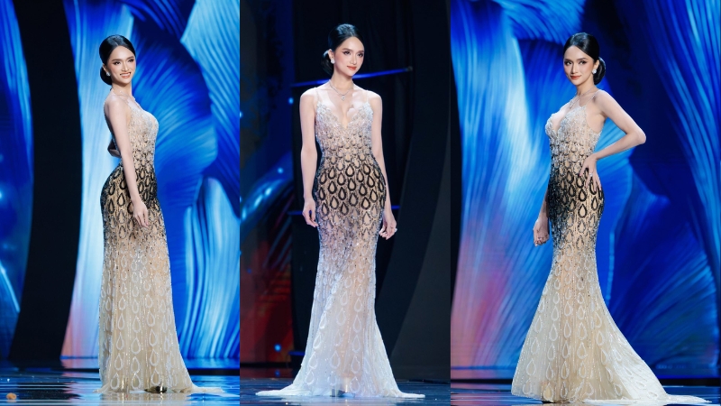 Phần thi trang phục dạ hội của Hương Giang