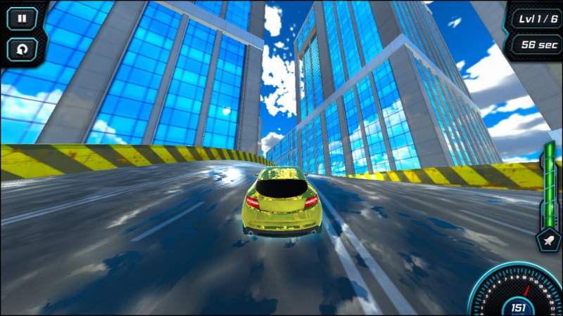 Race on Cars in Moscow đưa người chơi khám phá đường phố Moscow hoa lệ