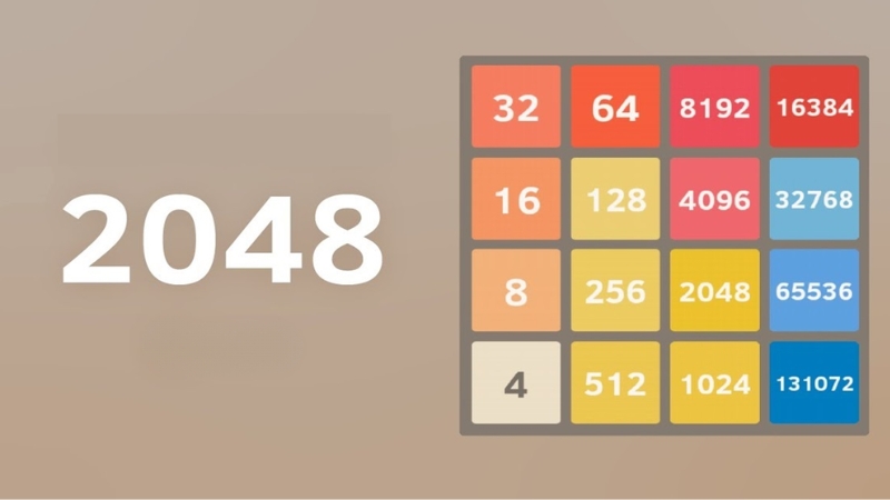 Game 2048 giúp rèn luyện trí não