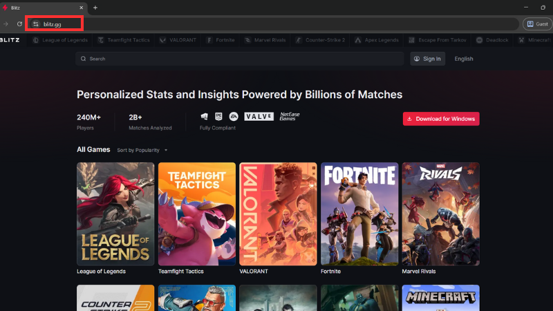 Truy cập Valorant Tracker Website chính thức của Tracker.gg