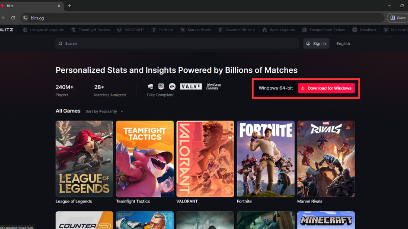 Chọn phiên bản tải phù hợp với hệ điều hành