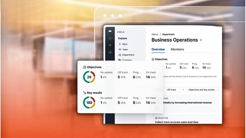 Lattice là phần mềm quản lý công việc tập trung vào công cụ OKR