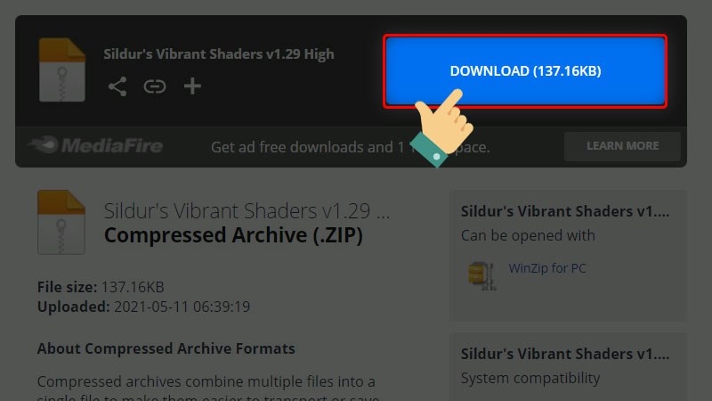 Nhấn tải xuống và chờ hoàn tất