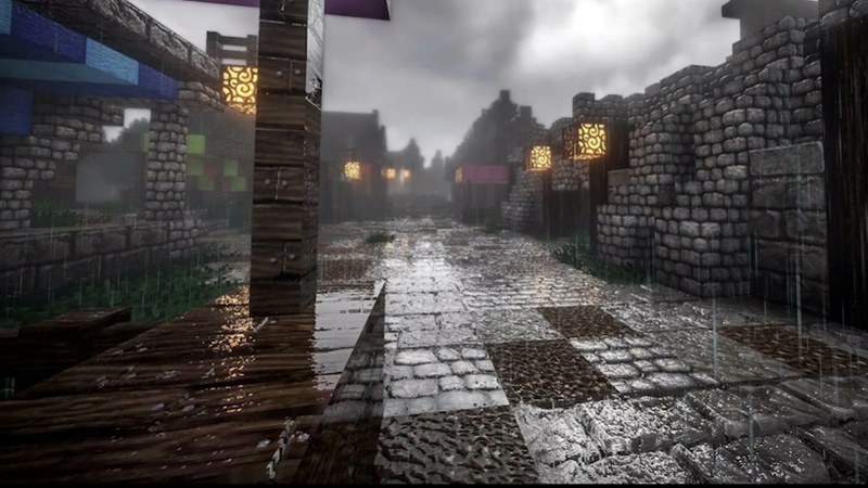 Trải nghiệm hiệu ứng vật lý và thời tiết mưa bão chân thực cùng Reality Revolx Shader Minecraft