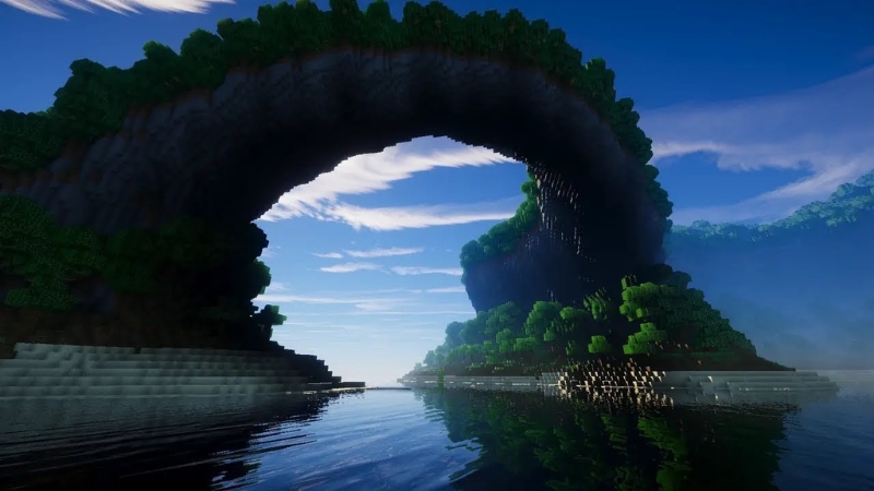 Ebin Shader nổi bật với độ tương phản sắc nét và chuyển động cây cỏ mượt mà