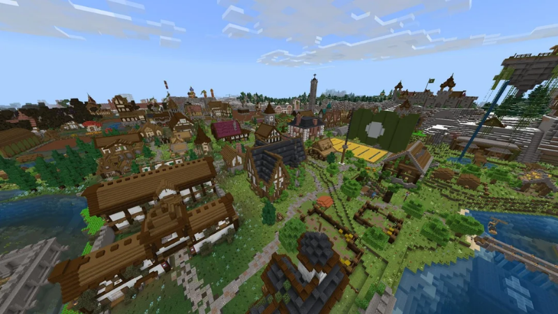 Chiêm ngưỡng vẻ đẹp của thế giới Minecraft đầy sáng tạo