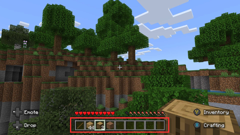 Ẩn hiện HUD đơn giản chỉ với phím tắt F1 trong Minecraft