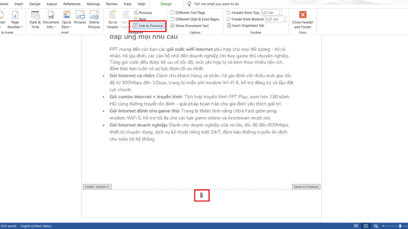 Ngắt liên kết giữa các trang