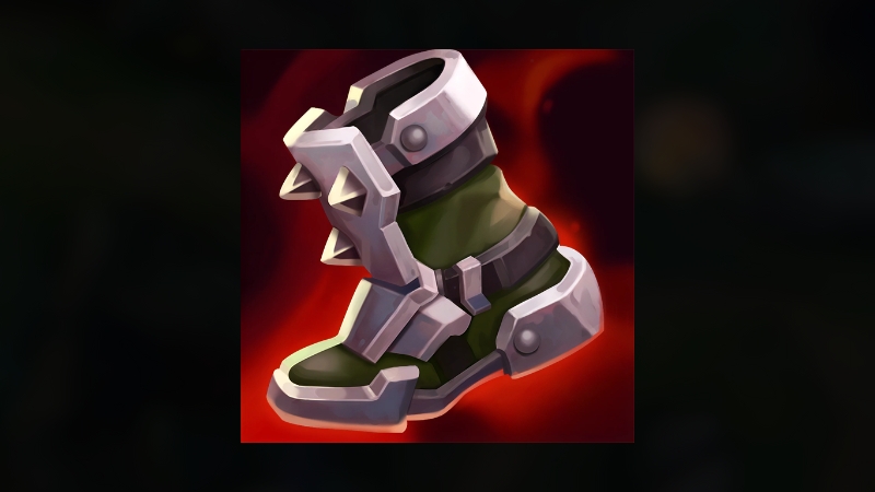 Giày Thép Gai giảm sát thương đòn đánh – item khắc chế Graves hiệu quả