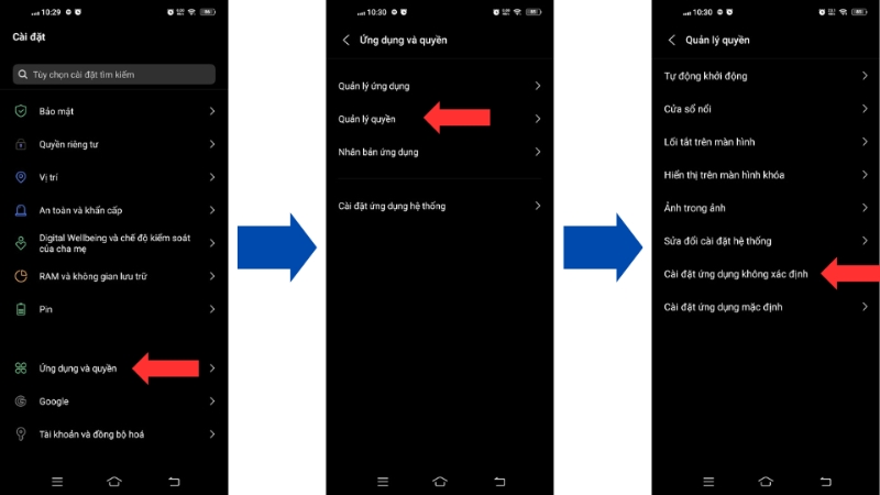 Thực hiện từng bước như ảnh