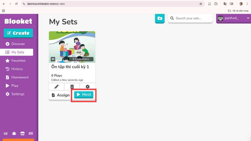 cách tạo trò chơi Blooket