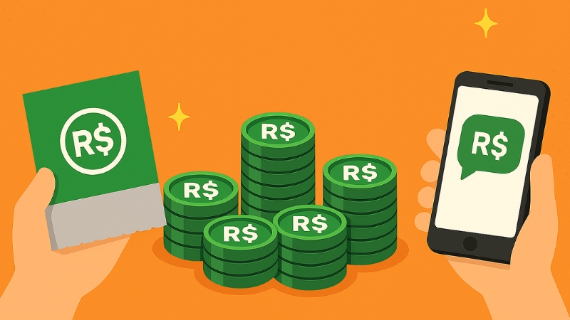 Nạp Robux bằng thẻ cào, SMS