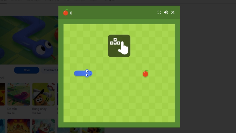 Giao diện game rắn săn mồi