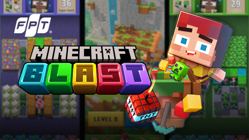 Cách chơi Minecraft: Blast - Minecraft kết hợp Candy Crush