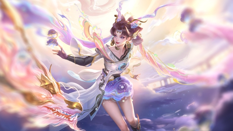 Violet có thể né sát thương của Hayate từ những cú lộn bắn