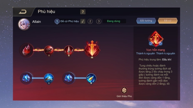 Phù hiệu mạnh nhất cho Allain