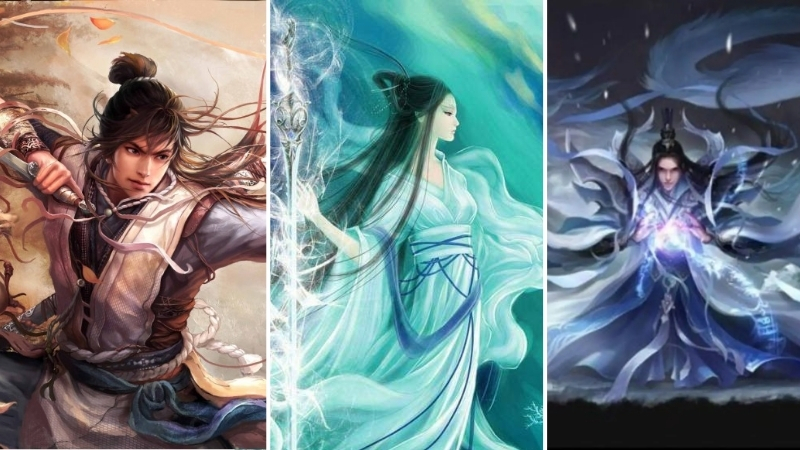 So sánh nhân vật kiếm hiệp, tiên hiệp và tu tiên với trang phục và vũ khí đặc trưng