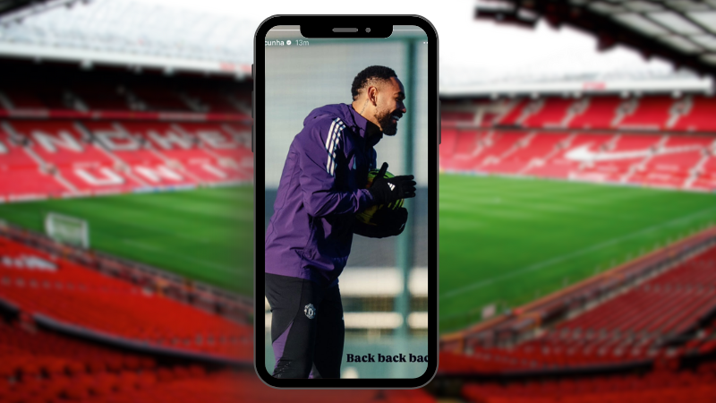 Cunha hé lộ màn tái xuất bằng story trên trang cá nhân