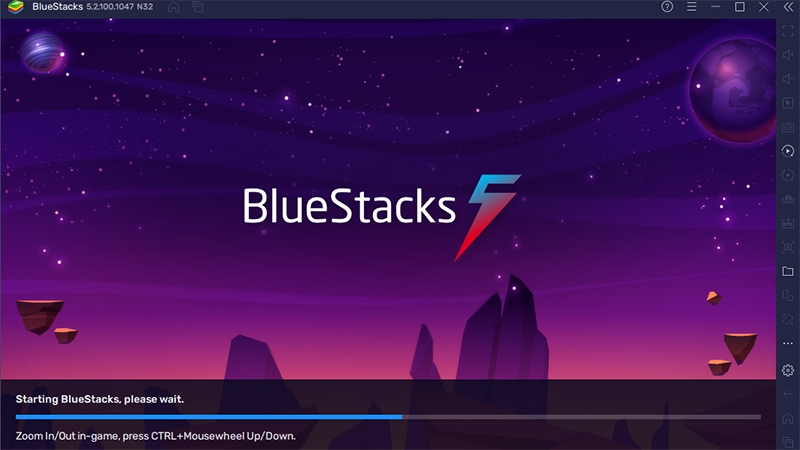 Khởi động ứng dụng BlueStacks