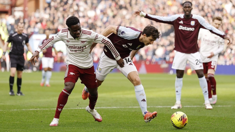 Arsenal đánh mất lợi thế sau trận thua đáng tiếc trước Aston Villa