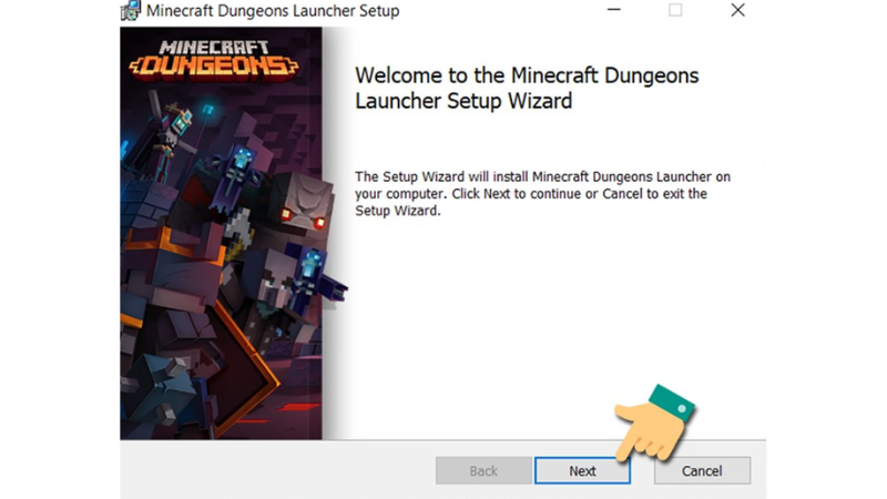 Tiến hành thiết lập sau khi tải