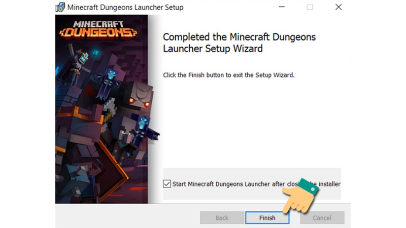 Cài đặt hoàn tất và có thể truy cập vào game