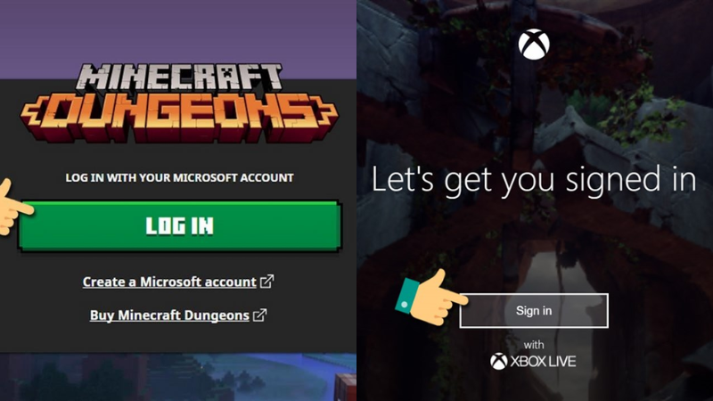 Thực hiện đăng ký/đăng nhập tài khoản để bắt đầu trò chơi