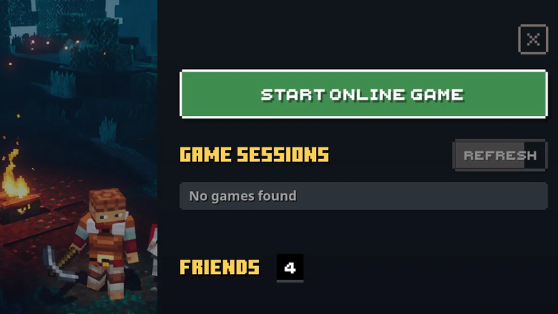 Lựa chọn chế độ chơi Online hoặc Offline