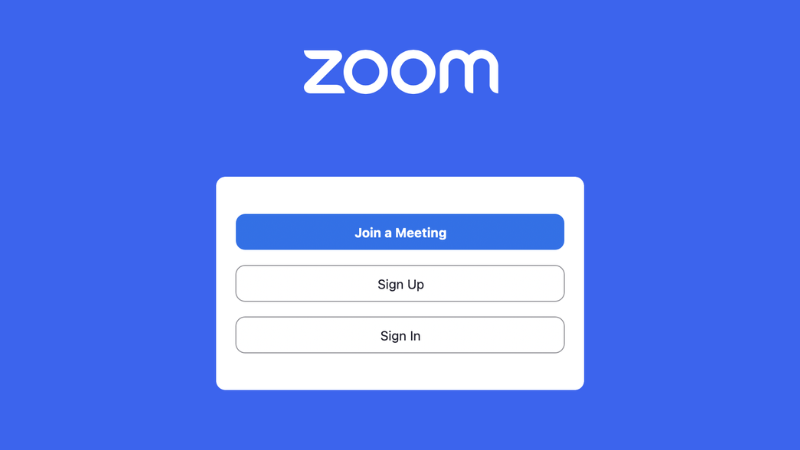 Đăng nhập hoặc đăng ký để tạo phòng họp Zoom