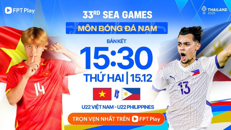 Xem trực tiếp U22 Việt Nam vs U22 Philippines ở đâu?