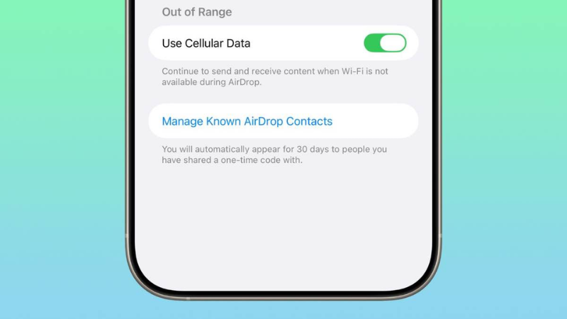 AirDrop trên iOS 26.2 an toàn hơn với mã xác thực dùng một lần