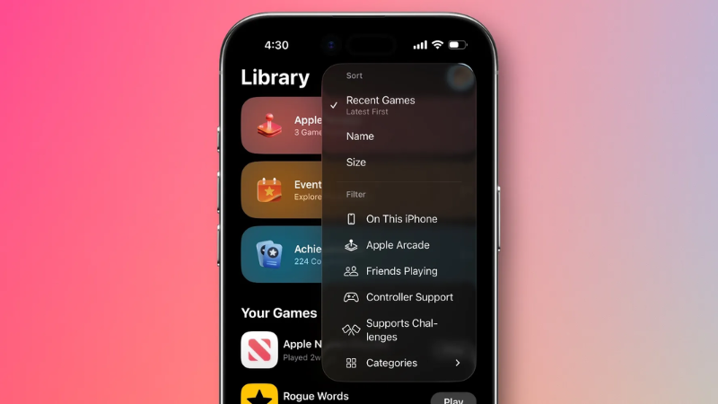 iOS 26.2 cải tiến Game Mode cho trải nghiệm chơi game tốt hơn