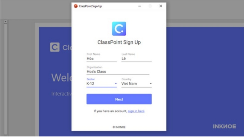 Cách đăng nhập classpoint app
