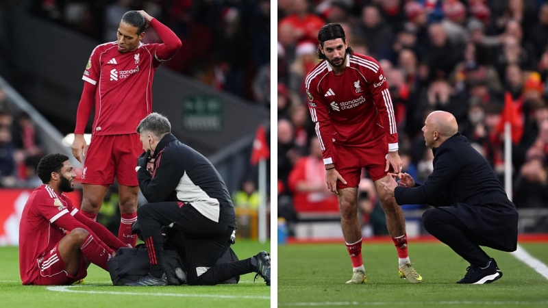 Gomez, Szoboszlai chấn thương - Liverpool lo thiếu quân gặp Tottenham