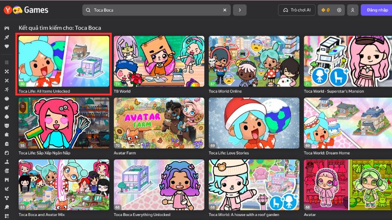 Chơi Toca Boca miễn phí không cần tải