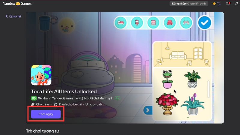Chơi Toca Boca miễn phí không cần tải