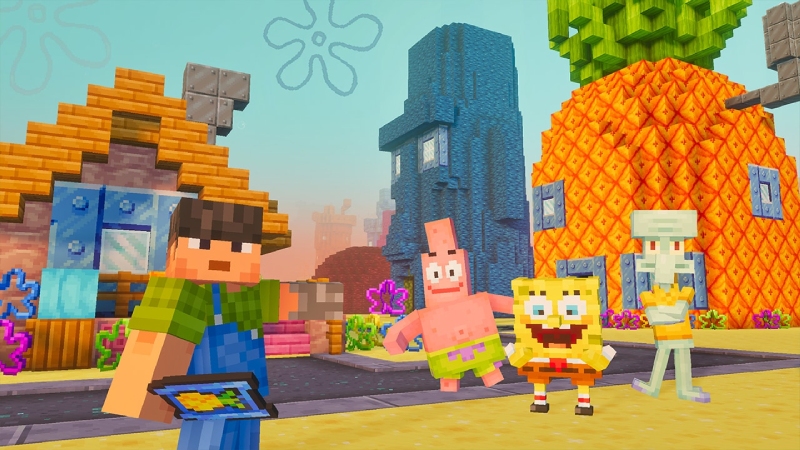 Bạn có thể chơi SpongeBob Biomes trong Minecraft cùng bạn bè