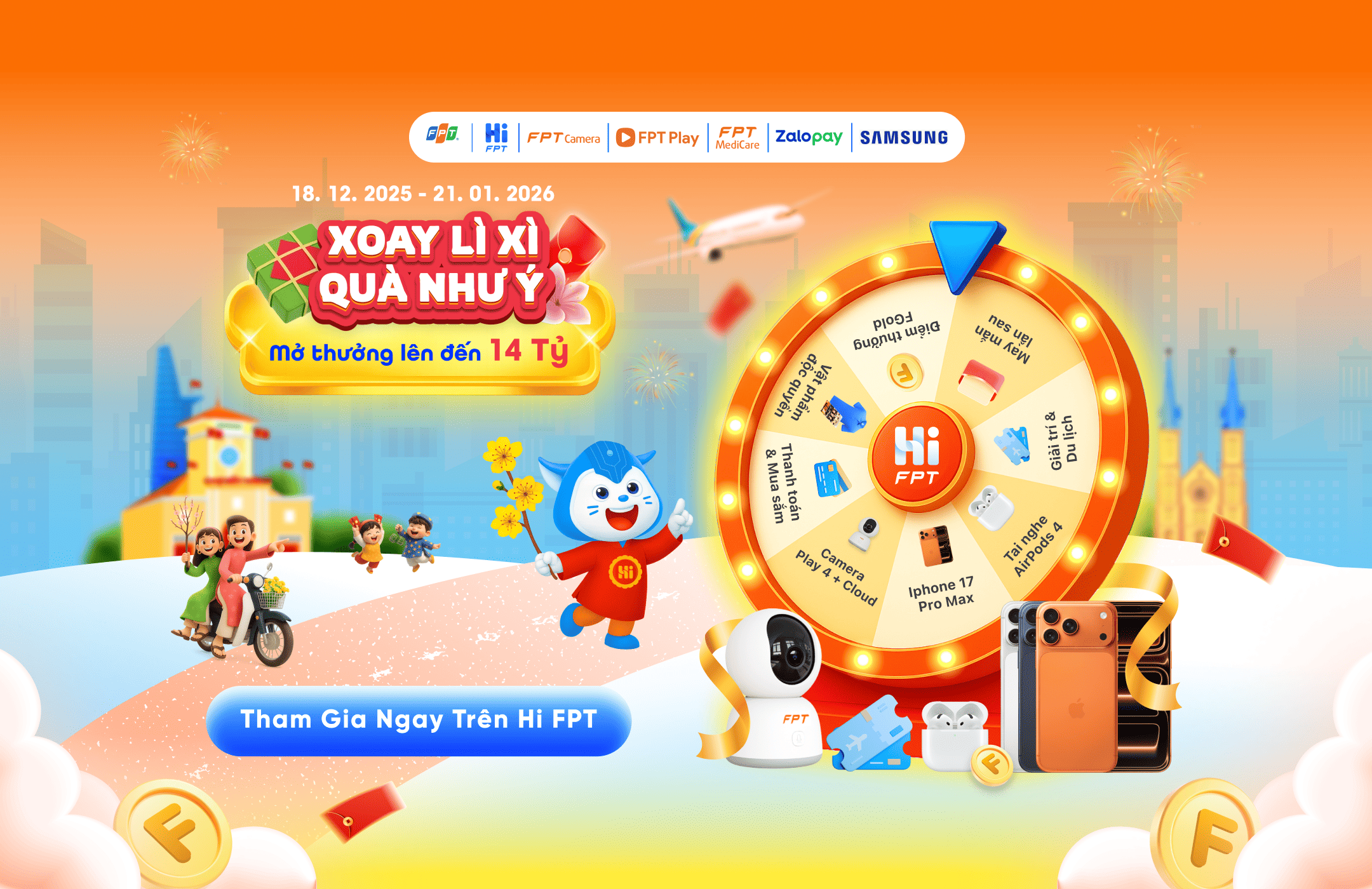 "Xoay k&igrave; x&igrave; - Qu&agrave; như &yacute;" - Cơ hội mở qu&agrave; l&ecirc;n đến 14 tỷ đồng c&ugrave;ng Hi FPT